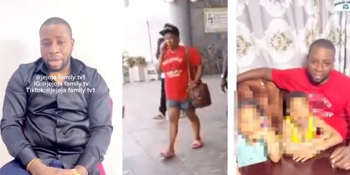 'It Was A Skit' - Husband Confesses About Viral Passport-Tearing Incident At Lagos Airport, Begs For Forgiveness