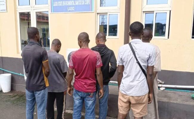 Lagos govt arrests six for urinating on rail track