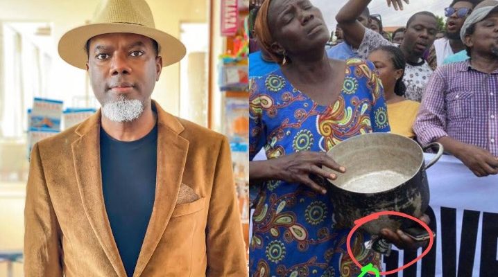 Omokri Slams 'Hungry' Protester For Having Empty Pot While Holding Alcoholic Bitters