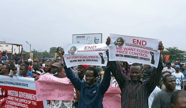 Peaceful protests hold across Osun amid tight security