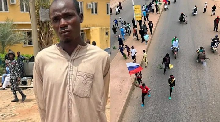 Police Nab Producer Of Russian Flags For #EndBadGovernance's Protesters In Kano