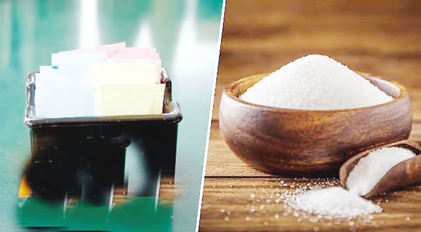 Sweeteners versus sugar