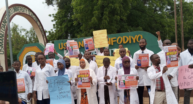 UDUTH resident doctors embark on peaceful protest over abducted colleague