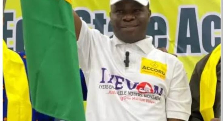 Accord Party Candidate Withdraws From Guber Race