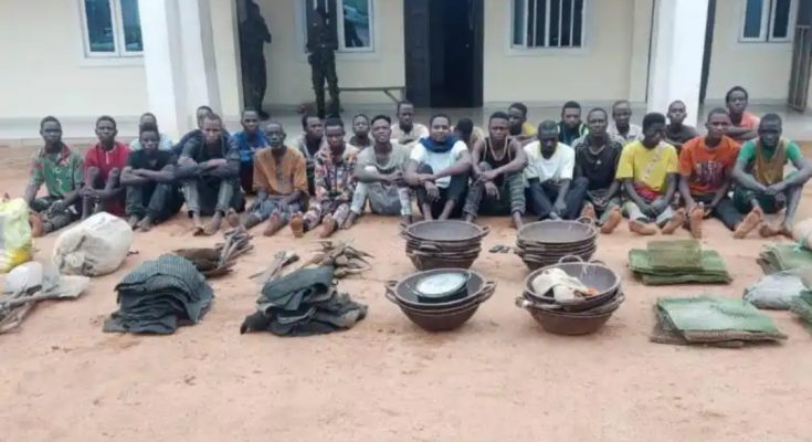 Army Nabs 26 Illegal Miners In Ondo