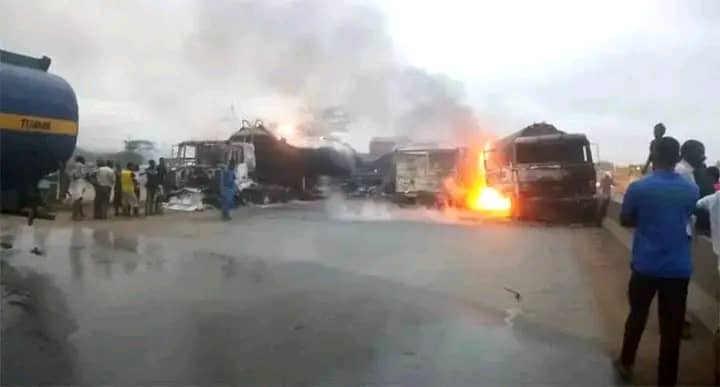 Four Vehicles Burnt As Petrol Tanker Explodes In Ibadan