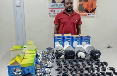 NDLEA Nabs Autoparts Trader With Heroin Concealed In LED Lamps