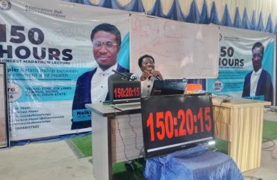 Osun Lecturer Breaks Guinness World Record With 150-Hour Non-Stop Lecture