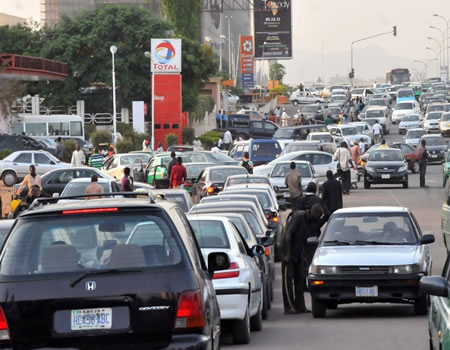 Petrol scarcity may worsen nationwide Current fuel scarcity, Fuel queues Abeokuta , Petrol scarcity persists despite FG's claims on arrival of 146 petroleum trucks into Abuja