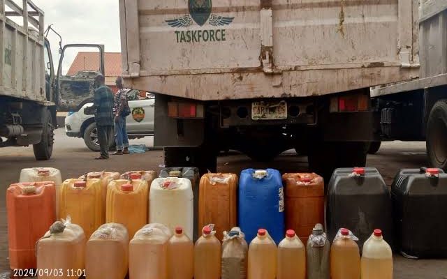 Task Force Arrests Six Fuel Hawkers In Lagos