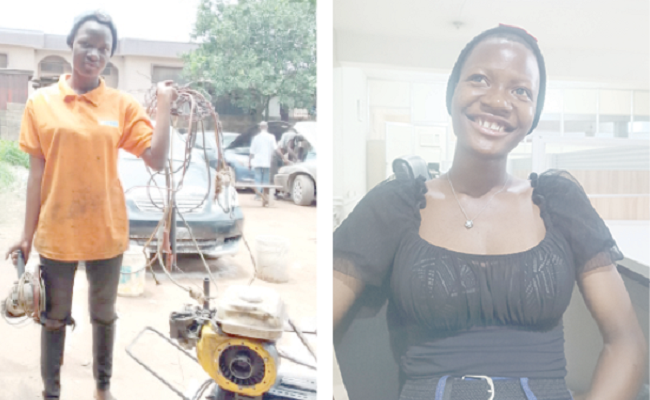 This 16-year-old female welder dreams of becoming a lawyer