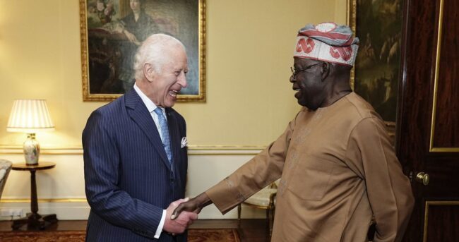 Tinubu visits King Charles at Buckingham Palace