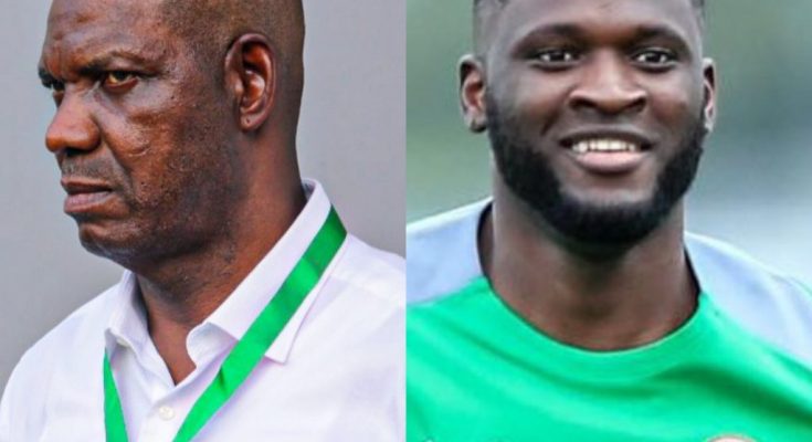 Boniface Struggling In Super Eagles, Dresses Ball Till Defender Recovers – Eguavoen