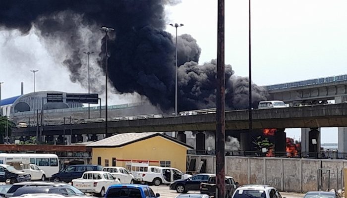 Cable spark cause fire outbreak on Lagos Blue Rail Line-LAMATA