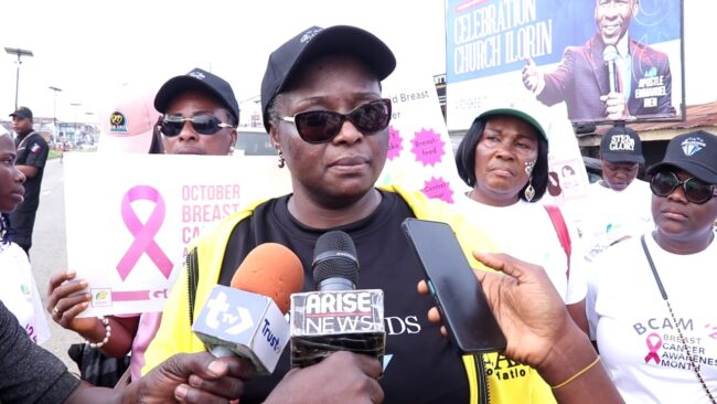 Ex-Kwara gov's wife stages walk against breast, cervical cancer