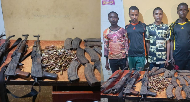 FCT Police Apprehend Four Notorious Kidnappers, Recover Dangerous Weapons