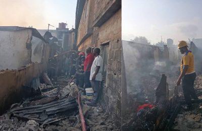 Fire Razes Lagos Building, Destroys Properties Worth Millions Of Naira