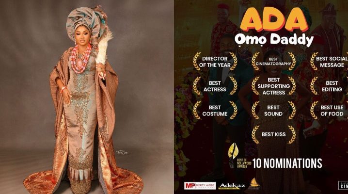 Mercy Aigbe Elated As Her Debut Cinema Movie "Ada Omo Daddy" Receives 10 Nominations For BON Award