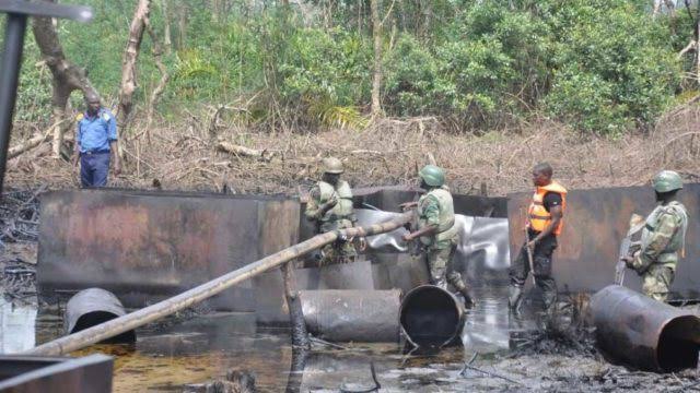 Nigerian Navy Deactivates 124 Illegal Refineries, Detains 55 Suspects In Niger Delta