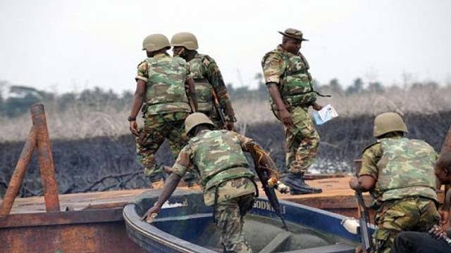 Nigerian Navy Destroys Illegal Refining Site In Rivers