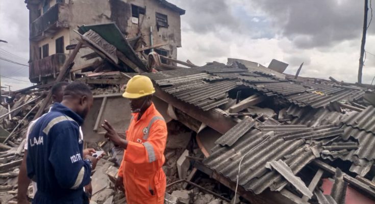 No Casualty Recorded As Two-Storey Building Collapses In Lagos