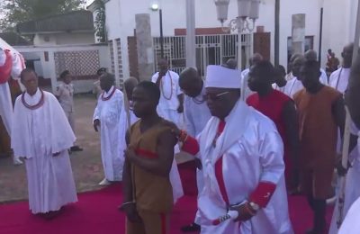 Oba of Benin celebrates new yam festival