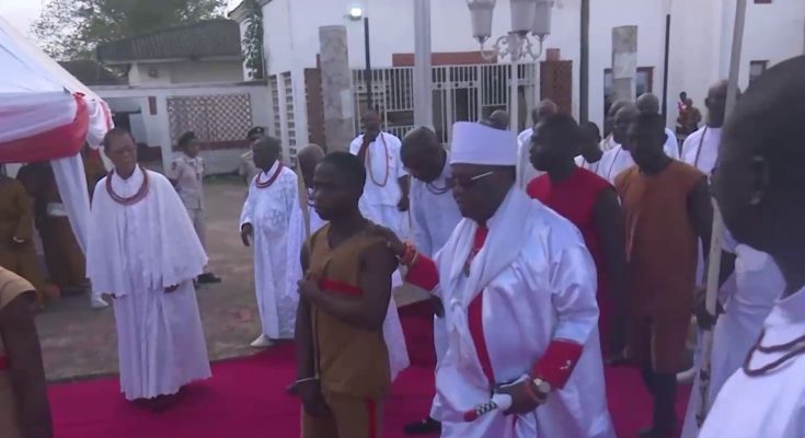 Oba of Benin celebrates new yam festival