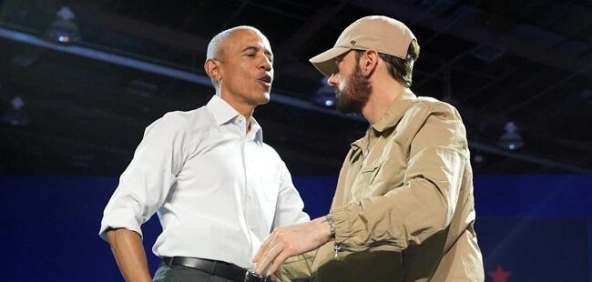 Obama raps to Eminem's 'Lose Yourself