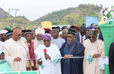 Obasanjo commissions road projects in Bauchi