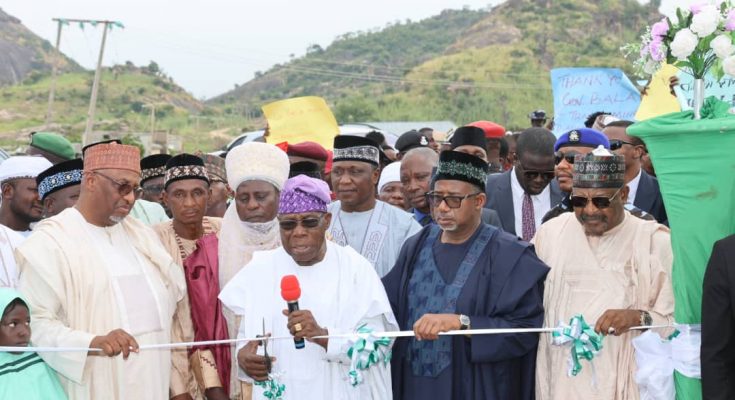 Obasanjo commissions road projects in Bauchi