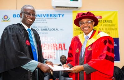 Olaolorun delivers Bowen varsity’s 15th inaugural lecture