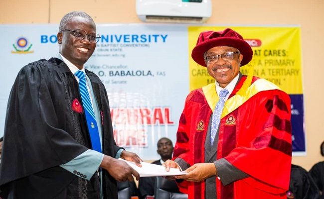 Olaolorun delivers Bowen varsity’s 15th inaugural lecture