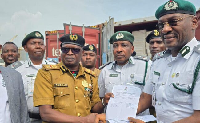 Customs hands over six containers of expired pharmaceutical