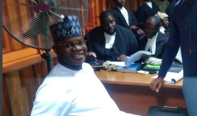 [PHOTO] Yahaya Bello arrives court over alleged N110bn fraud case