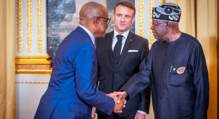 Wike Joins Tinubu’s Delegation, Meets President Macron in France