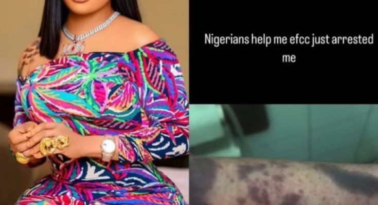 ‘EFCC just arrested me,’ Bobrisky cries out