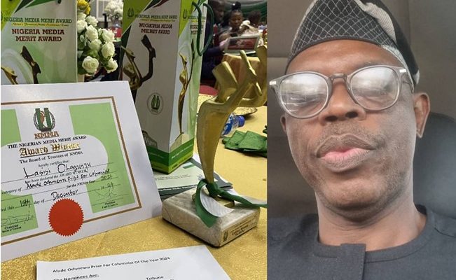 2024 NMMA: 'Well-deserved recognition,' ex-Sokoto Attorney General hails Tribune Editor, Olagunju 