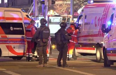 One dead, about 70 injured as car crashes into German Christmas market