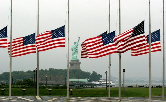 US: Why are flags at half-mast today?