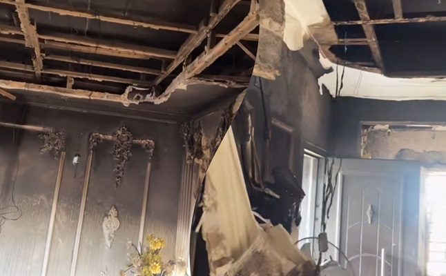 VIDEO: Actress Mercy Aigbe’s home gutted by fire