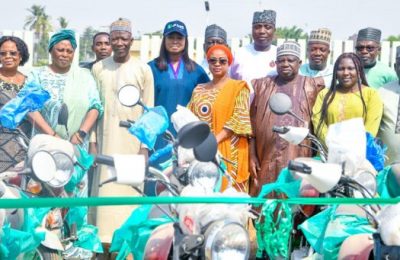 Kwara govt distributes 100 motorcycles, 5,000 enzymes