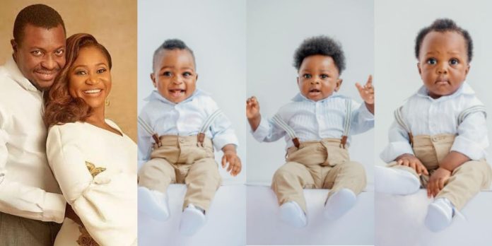 PHOTOS: Ali Baba, wife reveal triplets' faces on 1st birthday