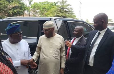 Atiku, Tambuawal, Imoke meet with Obasanjo