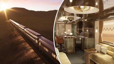 Check out Saudi Arabia’s 'Dream of the Desert' train with gold design